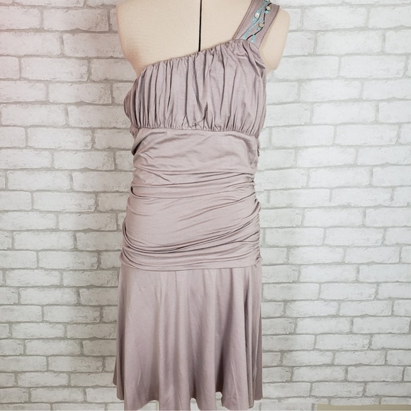 Free People Dresses & Skirts - FREE PEOPLE 1 Shoulder Drop Waist Dress Ruching